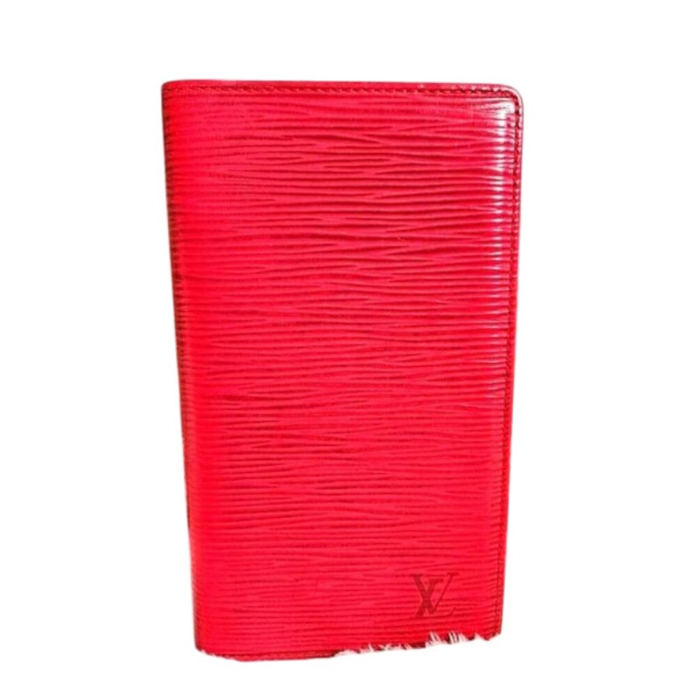 LOUIS VUITTON Red Epi Wallet
